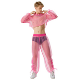 On Wednesdays We Wear Pink Crop & Pants Iconic Clubwear Set